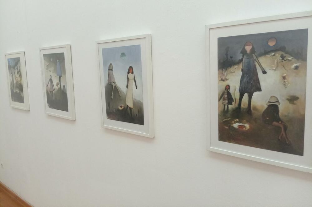 Sa izložbe u Umjetničkom paviljonu, Foto: Pavle Savović