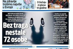 Naslovna strana "Vijesti" za 16. oktobar 2025.