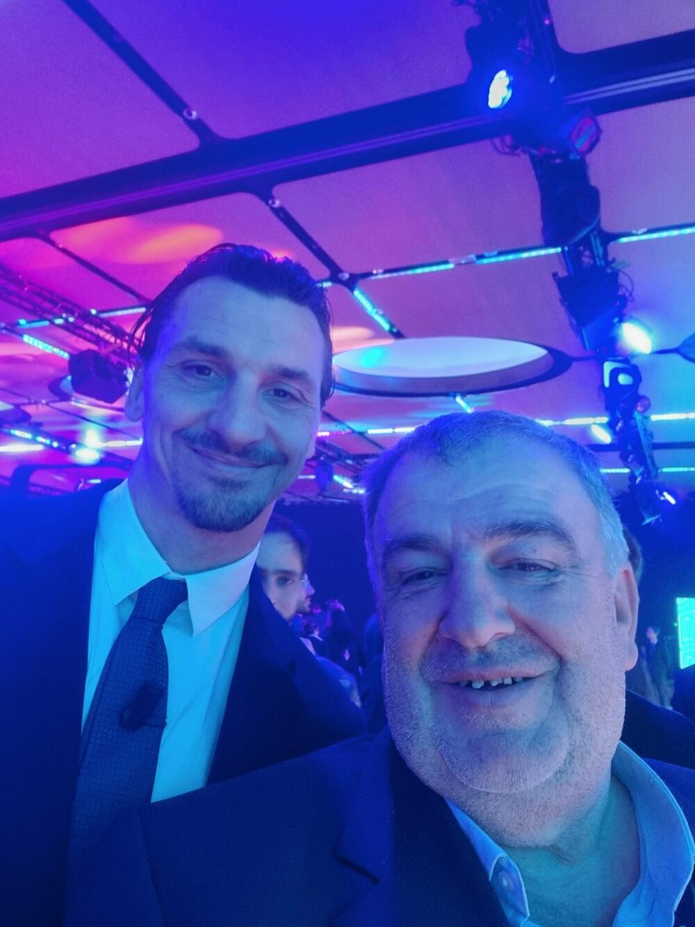 Naročito drag susret: Zlatan Ibrahimović i Skender Redža