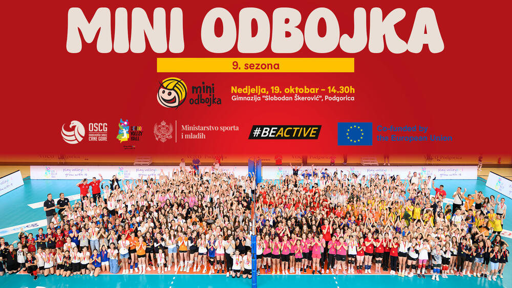 V Črni gori se začenja deveta sezona Mini odbojke