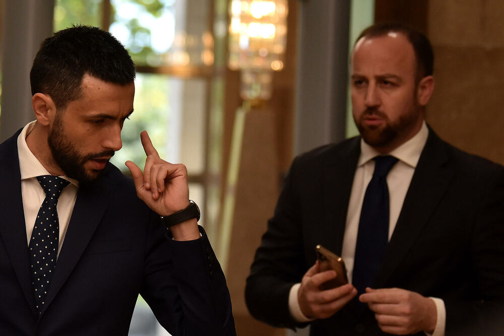 Retorika podsjeća na DF-ovu iz opozicionih dana: Danijel Živković i Andrija Nikolić, Foto: Boris Pejović