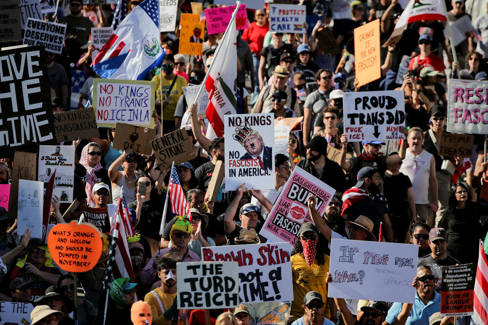 Sa protesta u Los Anđelesu, Foto: Reuters