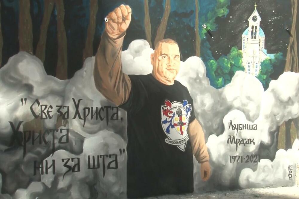 Mural posvećen Mrdaku, Foto: Screenshot/TV Vijesti