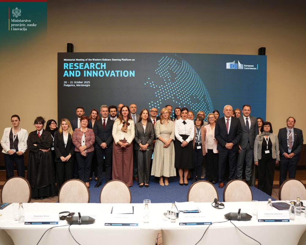 <p>Crna Gora je bila domaćin prvog dana Ministarskog sastanka Platforme za istraživanje i inovacije Zapadnog Balkana. Sastanak se održava danas i sjutra, u organizaciji Evropske komisije, Predsjedništva Vijeća EU i Crne Gore</p>