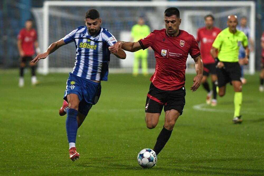 Sa prvenstvene utakmice Budućnost - Dečić, Foto: FSCG