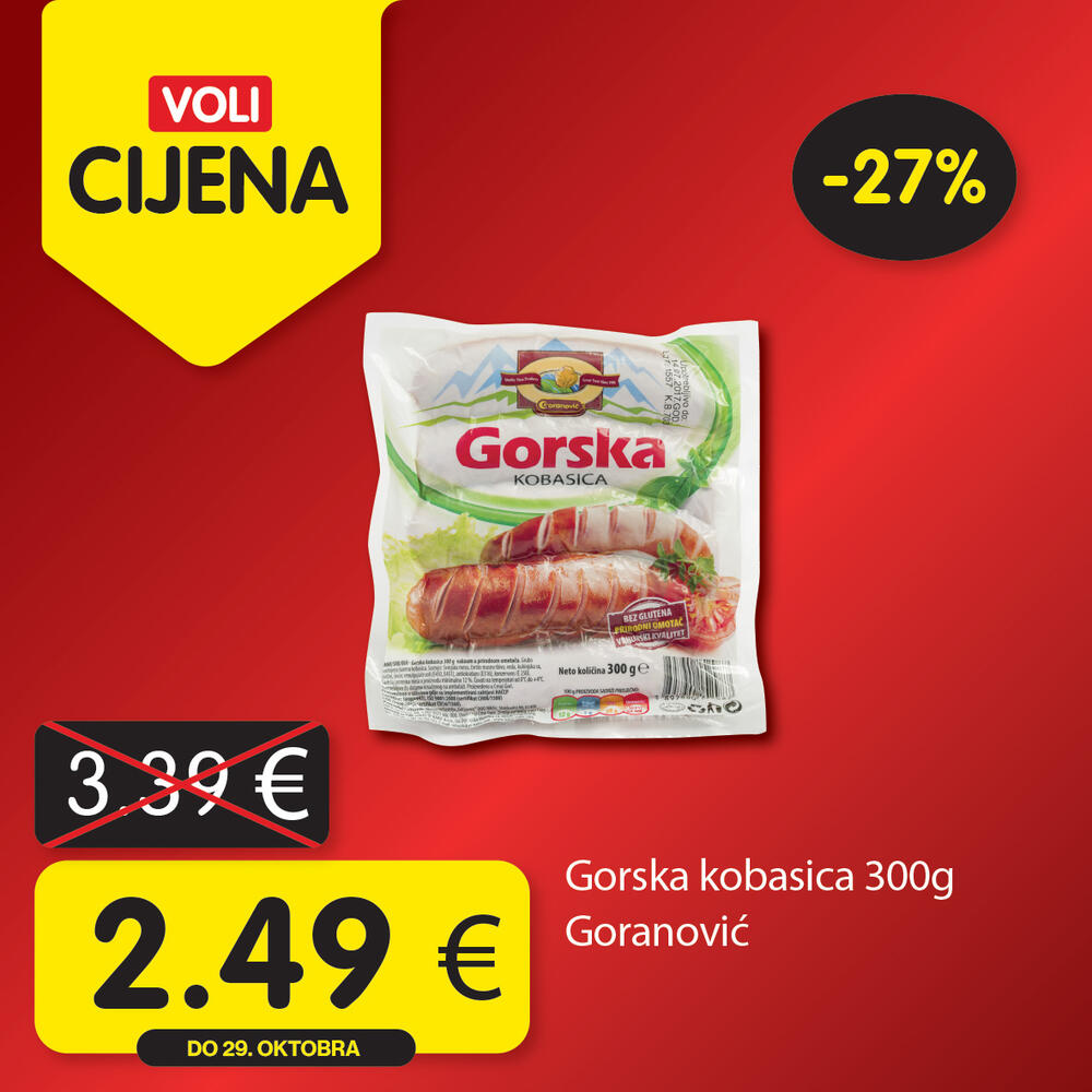 <p><em>Potražite proizvode sa specijalnom oznakom Voli cijena i uštedite vaš kućni budžet.</em></p>