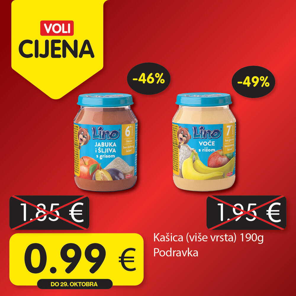 <p><em>Potražite proizvode sa specijalnom oznakom Voli cijena i uštedite vaš kućni budžet.</em></p>