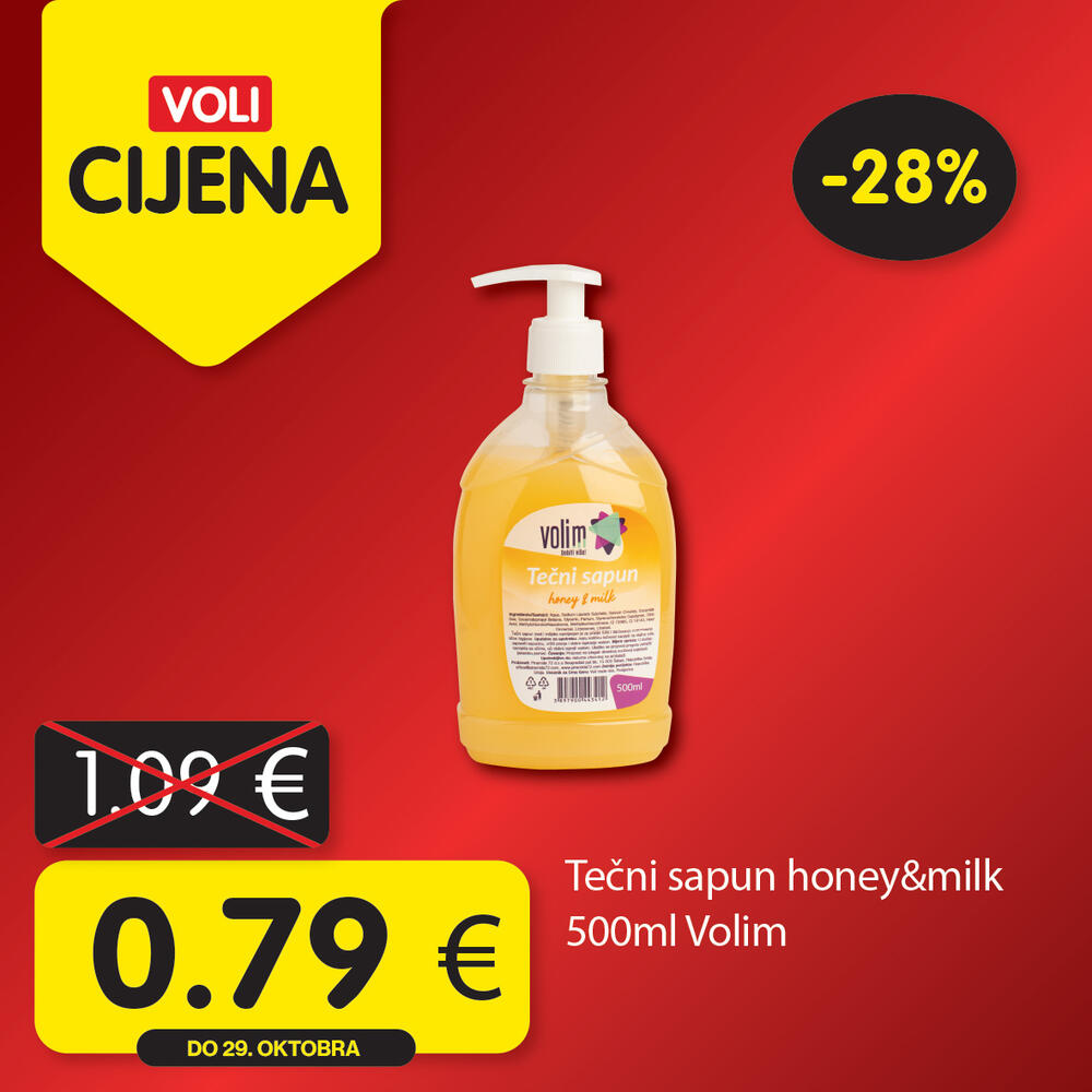 <p><em>Potražite proizvode sa specijalnom oznakom Voli cijena i uštedite vaš kućni budžet.</em></p>