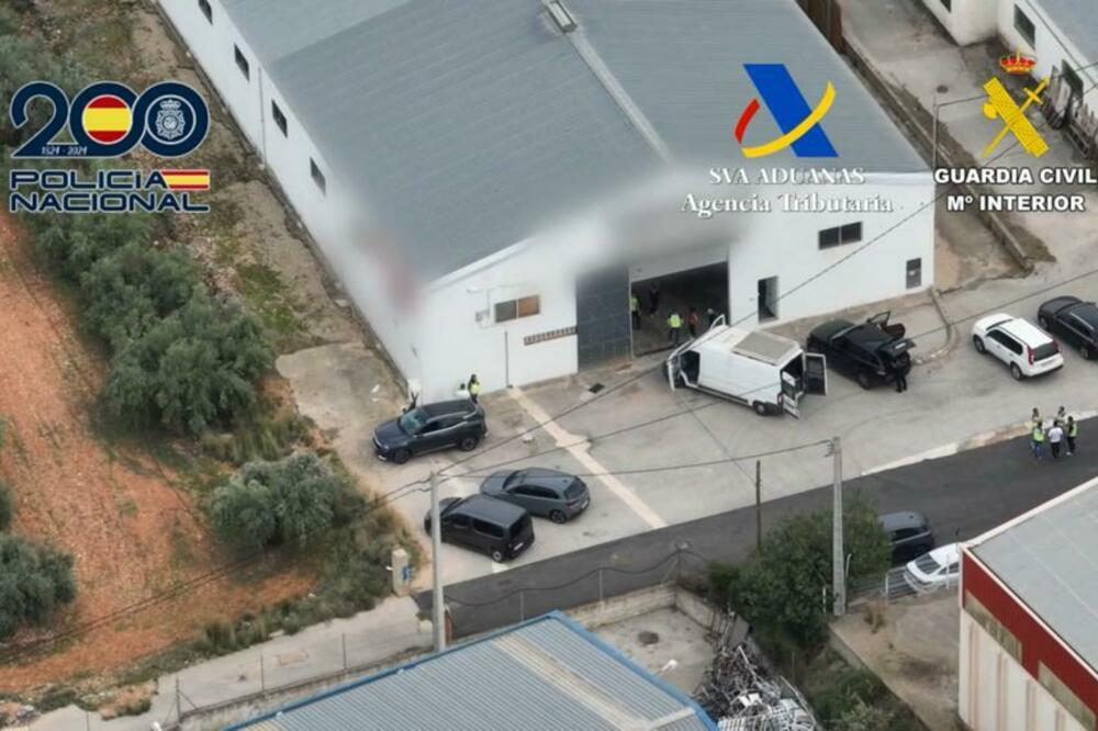 Pretres u skladištu u Španiji, Foto: Ministerio del Interior