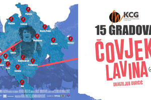 „Čovjek lavina” prikazuje se u 15 crnogorskih gradova