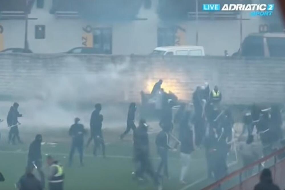 Detalj tokom sukoba, Foto: Printscreen/Adriatic sport