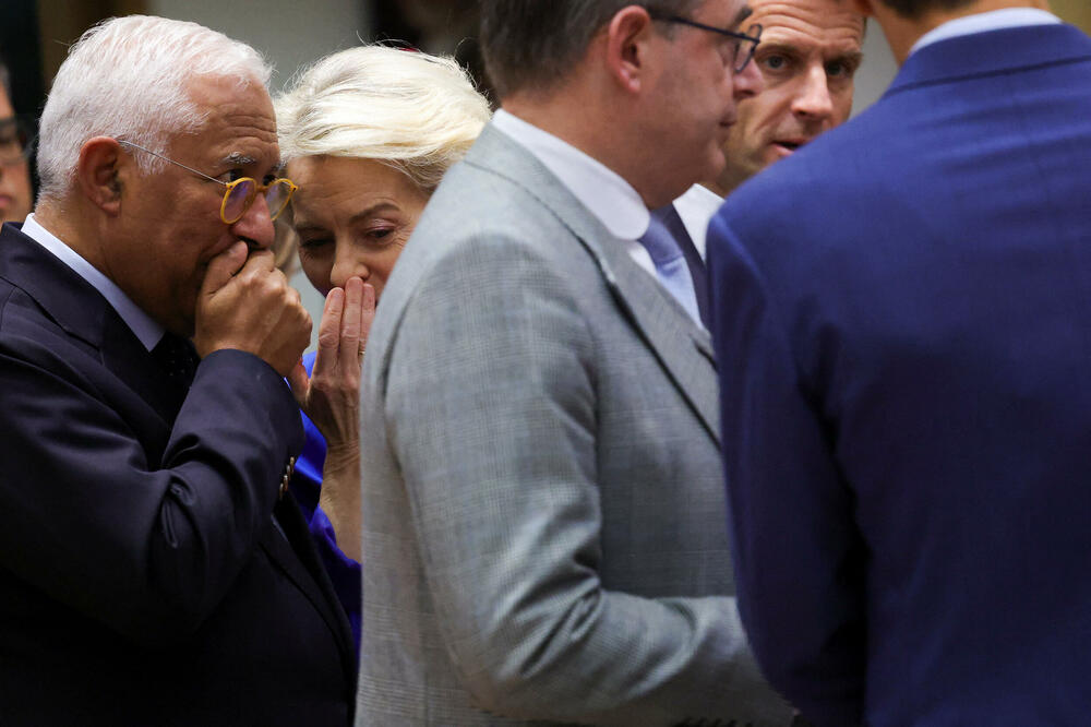 Antonio Košta i Ursula fon der Lajen na samitu lidera EU u Briselu, Foto: Rojters