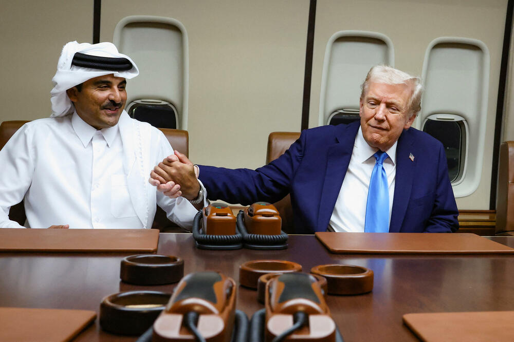 Tramp i Tamim bin Hamad Al Thani, Foto: Reuters