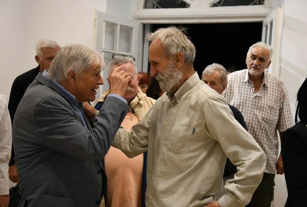 Princ Nikola i Burić na otvaranju izložbe 'Crteži'