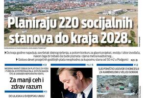 Naslovna strana "Vijesti" za 27. oktobar 2025.