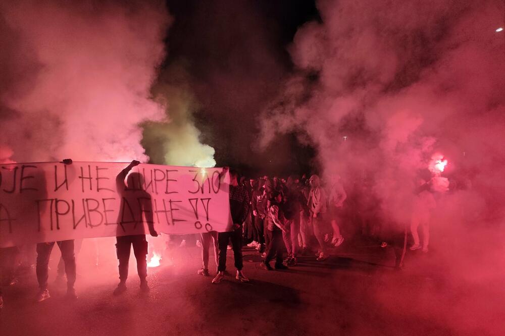 Detalj sa protesta, Foto: Aljoša Turović