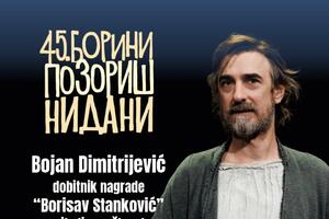 Bojanu Dimitrijeviću nagrada „Borisav Stanković” za ulogu Sokrata