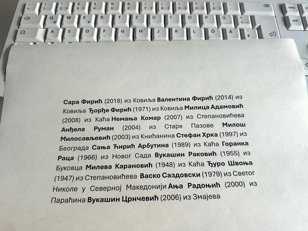 Imena žrtava urušavanja nadstrešnice na željezničkoj stanici u Novom Sadu