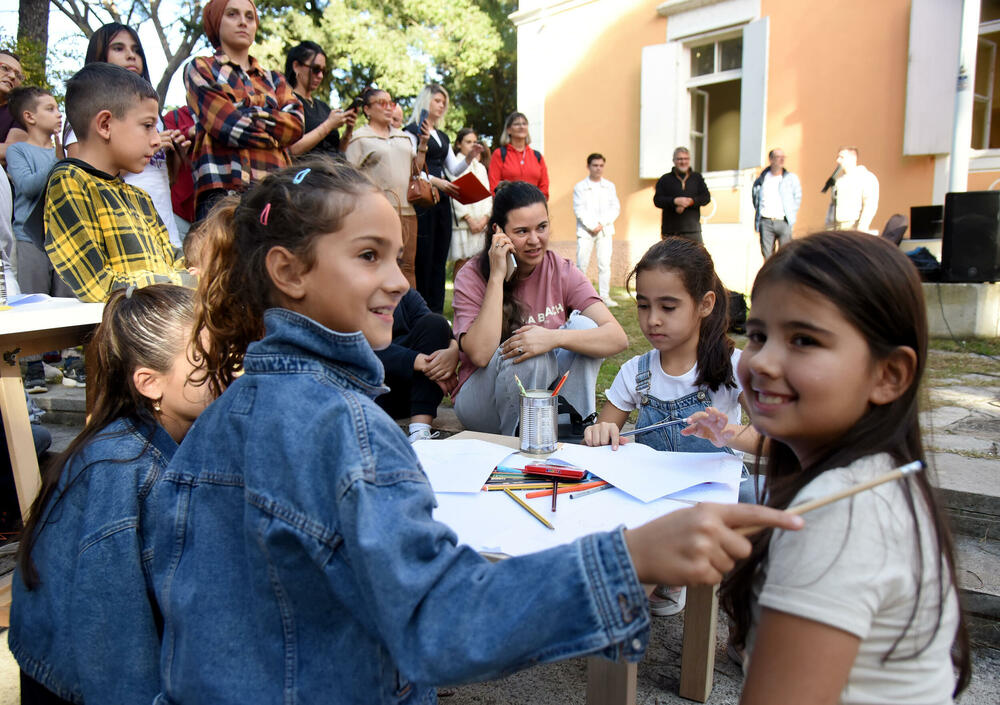 <p>Strategija za građansku Crnu Goru (STEGA organizovala je skup na platou dvorca Petrovića u Podgorici</p>