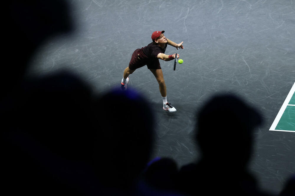 Siner tokom meča sa Zverevim, Foto: Reuters