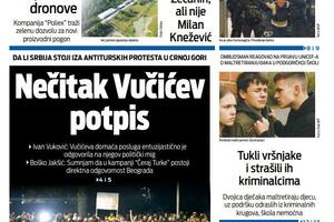 Naslovna strana "Vijesti" za 4. novembar 2025.