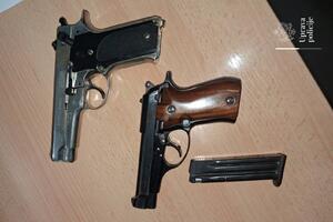 Ulcinj: Oduzeti pištolji, dvije osobe sumnjiče za nedozvoljeno...