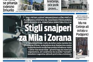 Naslovna strana "Vijesti" za 7. novembar 2025.