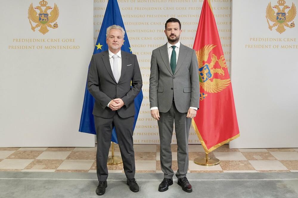 Satler i Milatović, Foto: Kancelarija za odnose s javnošću predsjednika Crne Gore