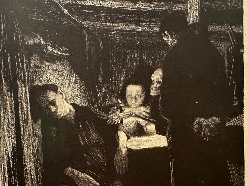 'Smrt', iz ciklusa 'Tkački ustanak' Kete Kolvic je razradila između 1893. i 1897