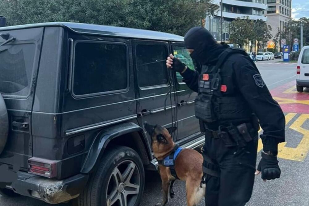 Pretres vozila Marka Ljubiše Kana, Foto: Uprava policije