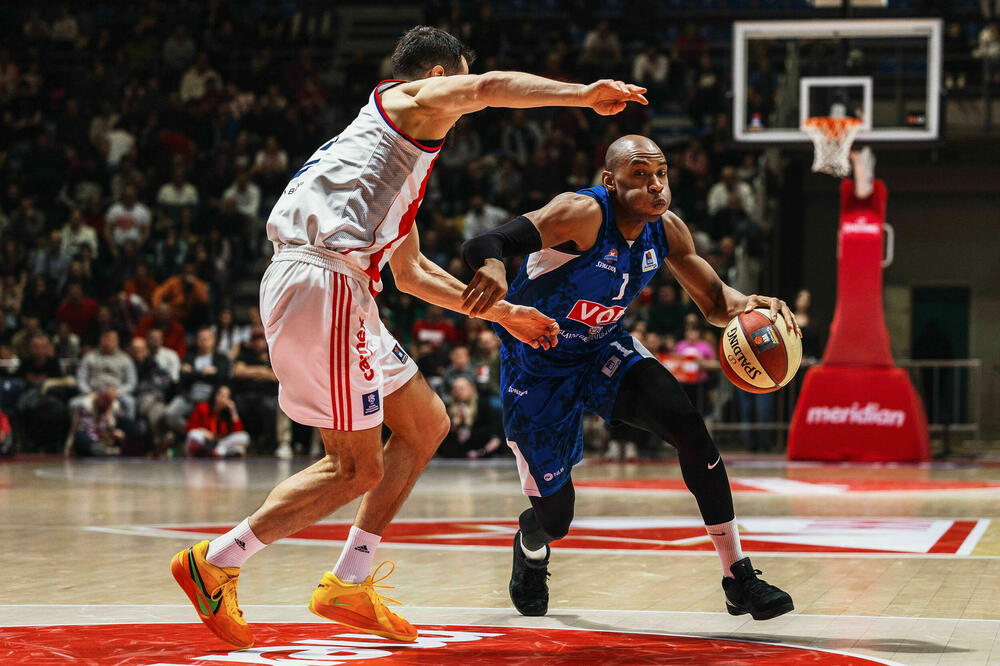 Duel Sulajmona i Kalinića iz prošle sezone, Foto: KK Crvena zvezda/Đorđe Kostić