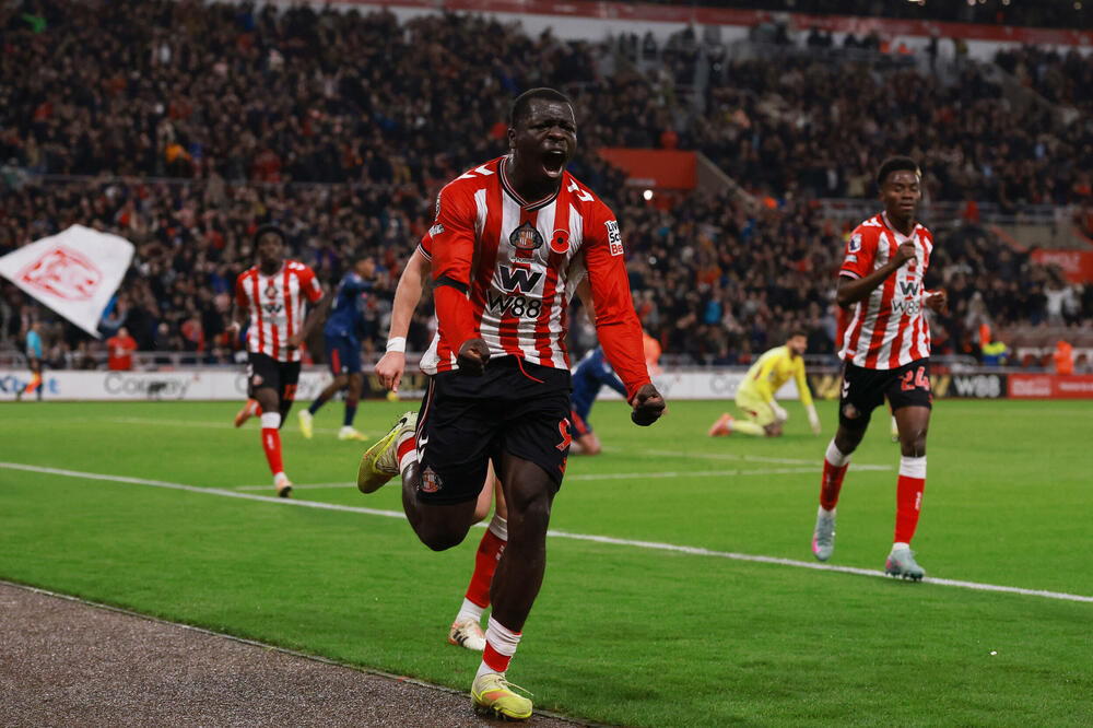 Brajan Brobi slavi gol za 2:2, Foto: Reuters
