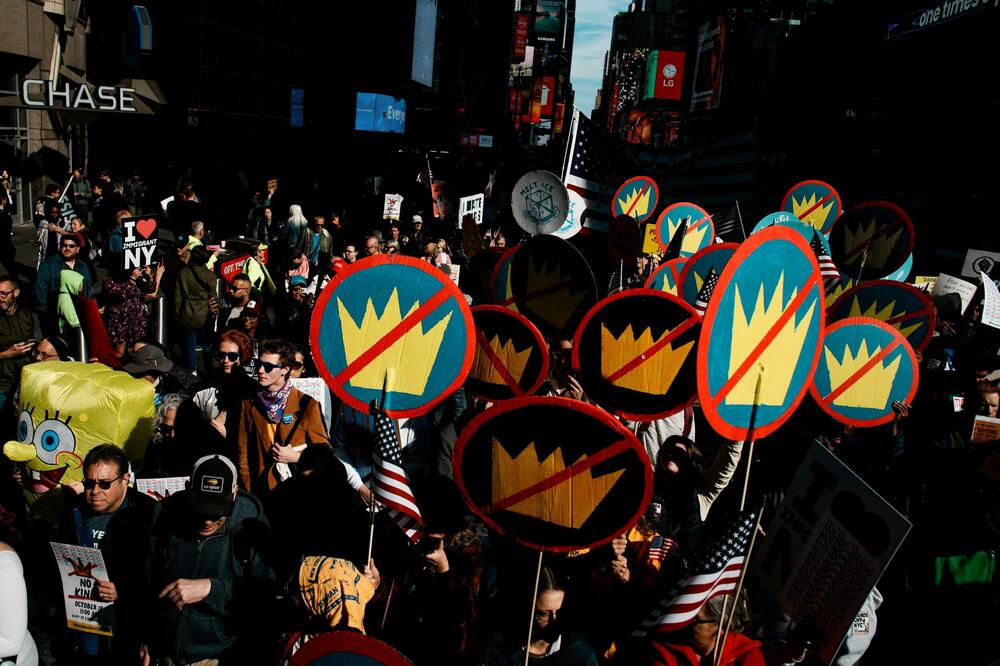 Sa protesta "No kings" u Njujorku, oktobar 2025., Foto: Rojters