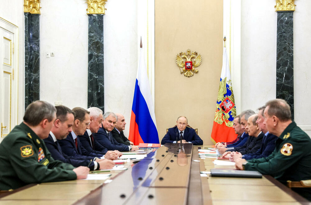 Putin na sjednici Savjeta bezbjednosti u Moskvi 5. novembra