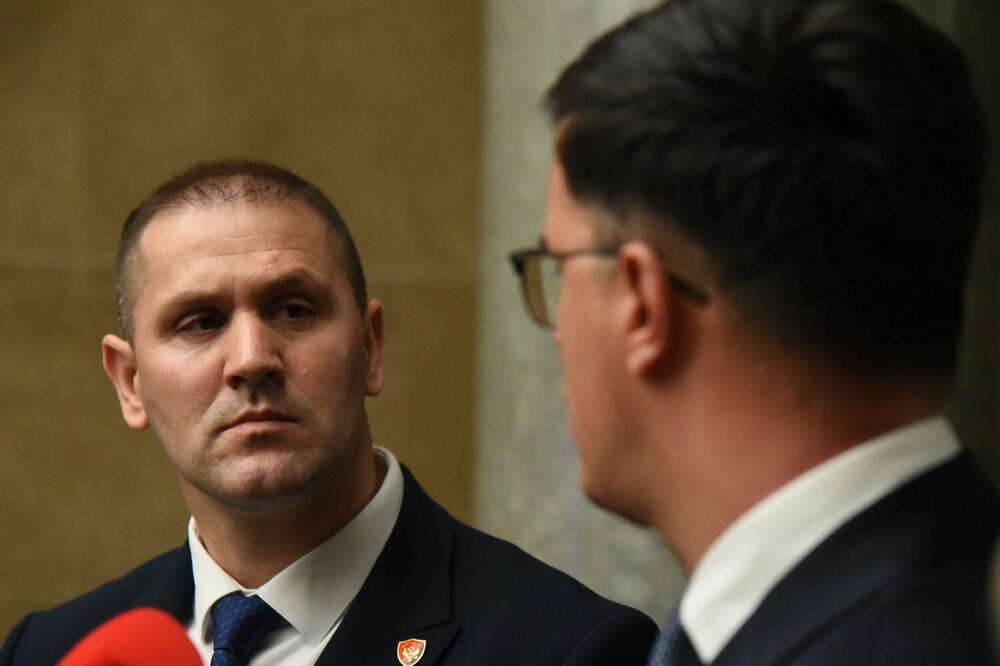 Šćepanović i Šaranović juče u Skupštini, Foto: Luka Zekovic