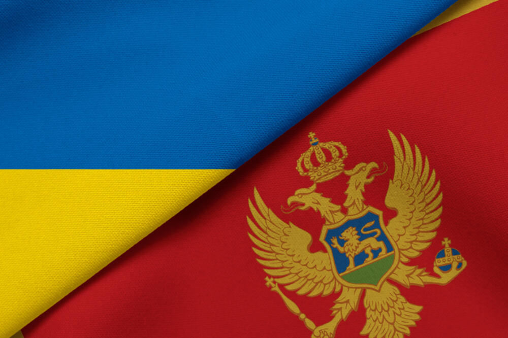 Zastave Crne Gore i Ukrajine (Ilustracija), Foto: Shutterstock