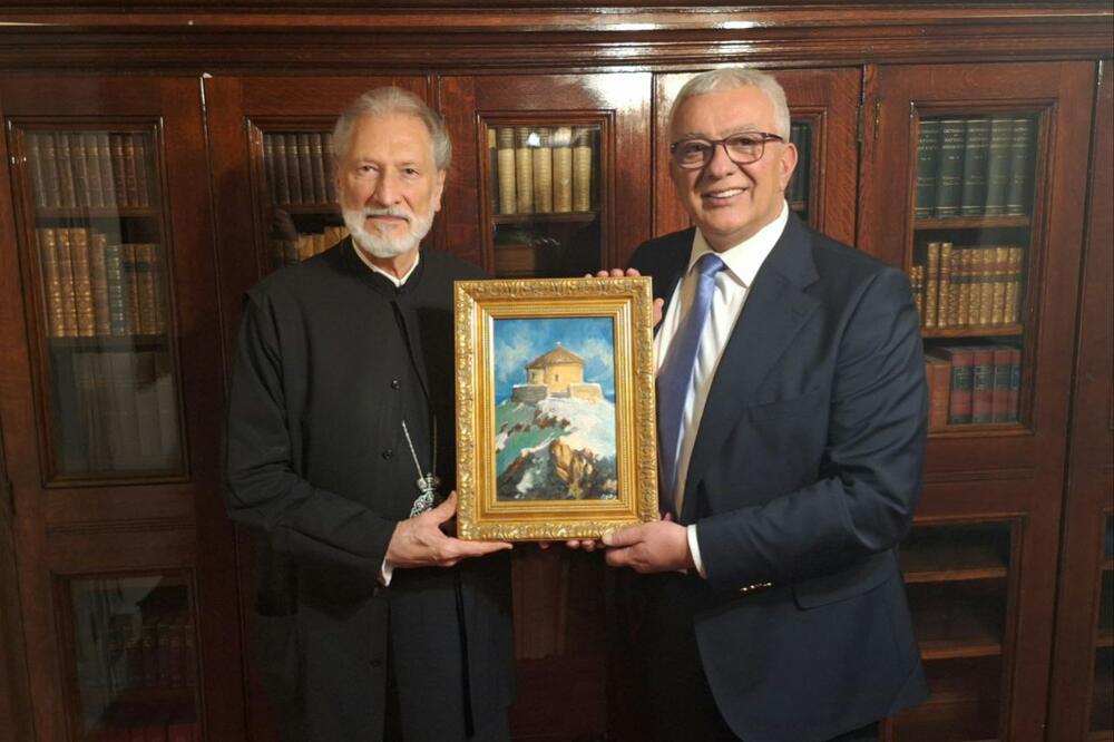 Irinej i Mandić, Foto: Skupština Crne Gore