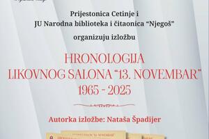 Izložba „Hronologija Likovnog salona 13. novembar“ na Cetinju