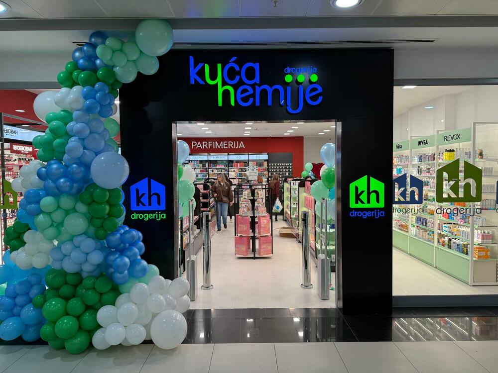 Drogerija Kuća Hemije v Mall of Montenegro z modernejšo poslovalnico in 20-odstotnim popustom