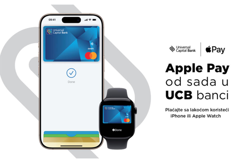UCB banka omogoča Apple Pay