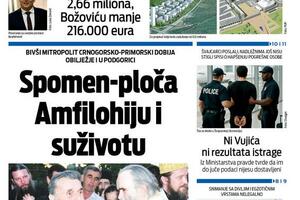 Naslovna strana "Vijesti" za 19. novembar 2025.