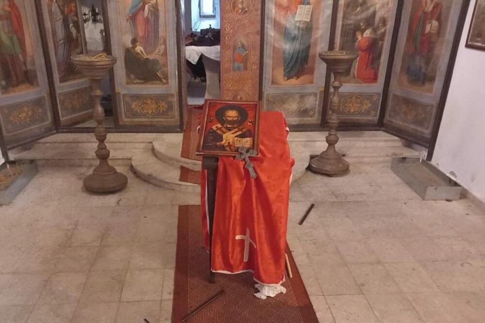 Detalj iz pravoslavne crkve u Bijeloj Gori, Foto: Mitropolija crnogorsko-primorska