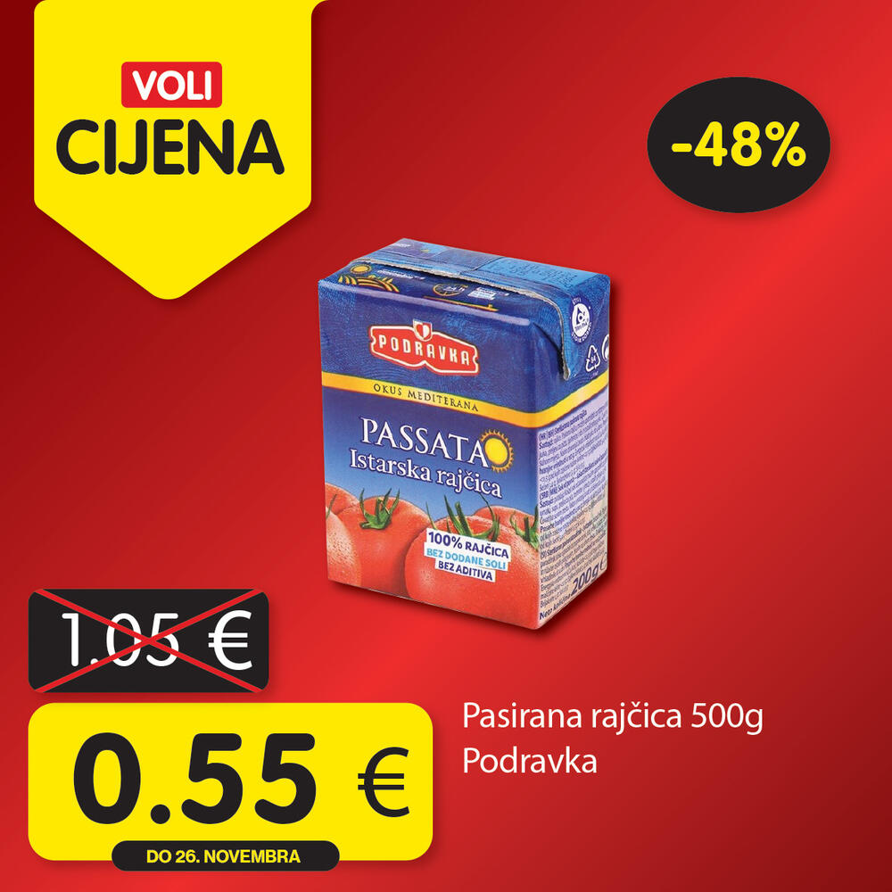 <p><em>Potražite proizvode sa specijalnom oznakom Voli cijena i uštedite vaš kućni budžet.</em></p>