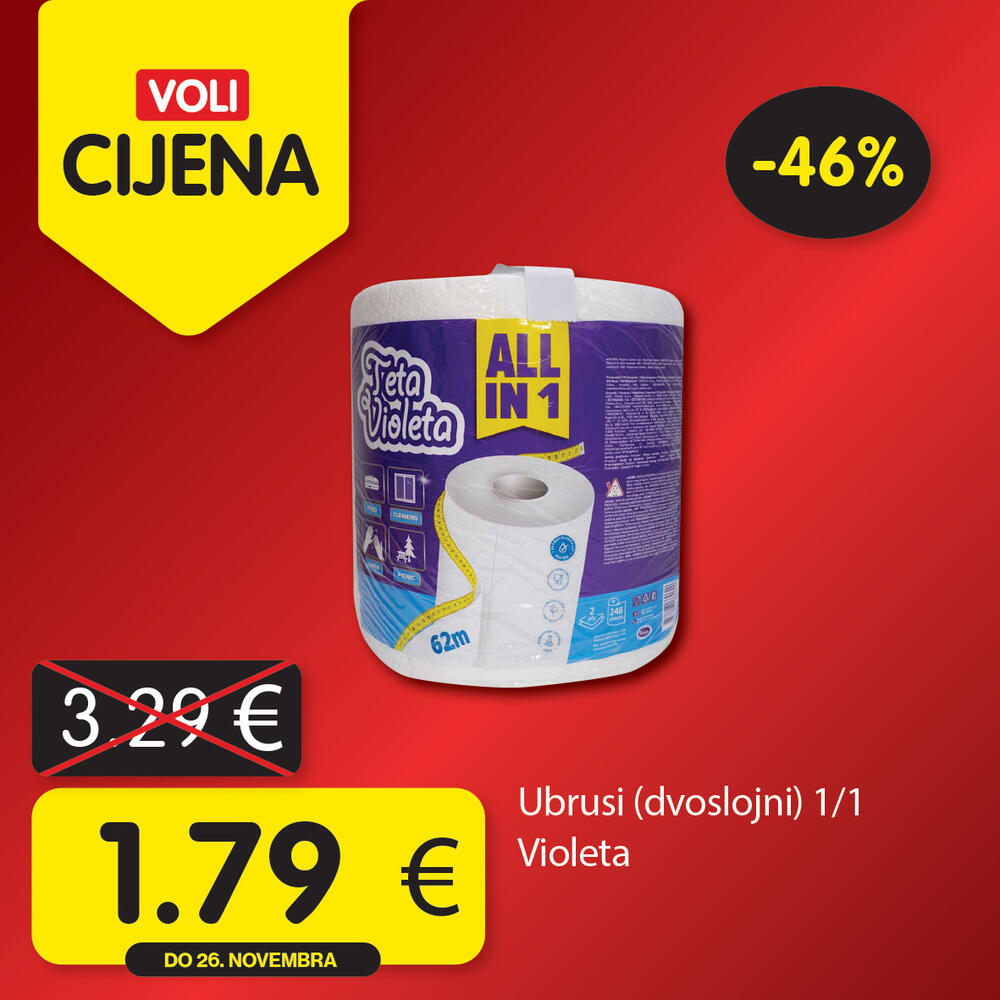 <p><em>Potražite proizvode sa specijalnom oznakom Voli cijena i uštedite vaš kućni budžet.</em></p>