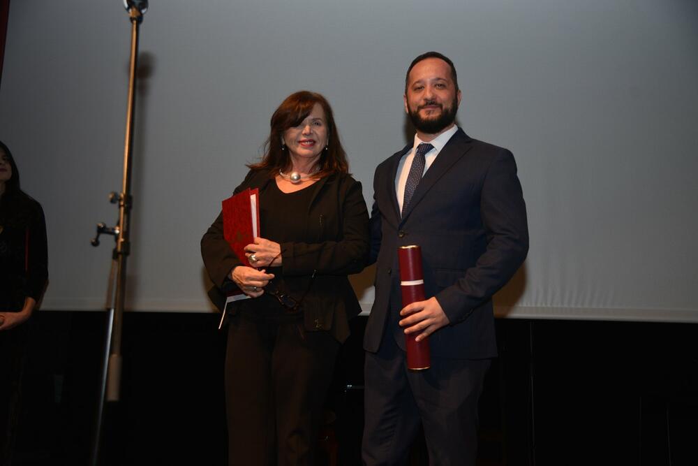 Dara Džokić i direktor CNP-a Ilija Subotić