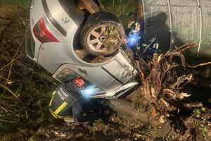 Nikšić: U nezgodi u Liverovićima povrijeđena jedna osoba