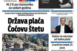 Naslovna strana "Vijesti" za 23. novembar 2025.