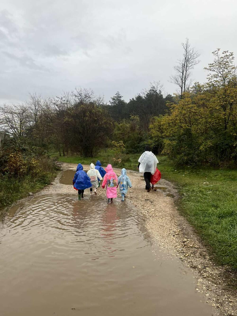 Na kiši se upoznaju sa promjenama u prirodi