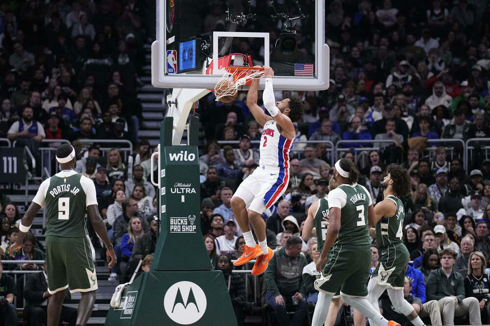 Kejd Kaningem je odigrao još jedan sjajan meč za Pistonse, Foto: Reuters