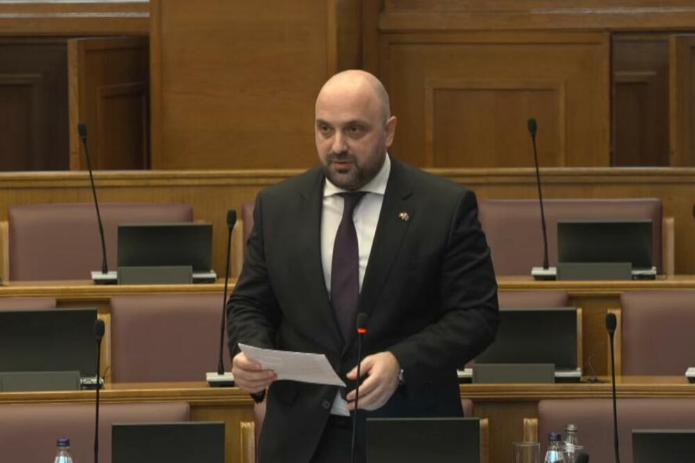 Božović, Foto: Skupština Crne Gore/Youtube